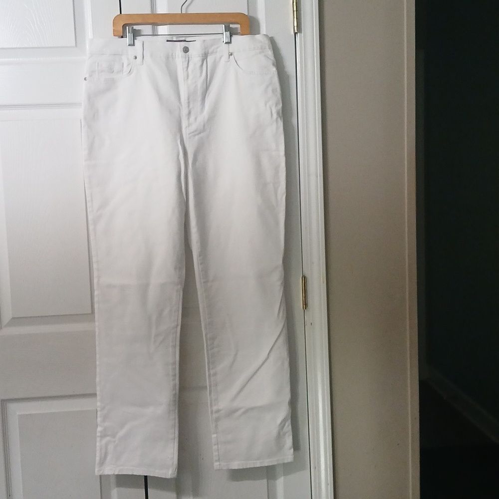 Glory Vanderbilt Amanda classic rise white original slimming jeans Sz 18L NWT